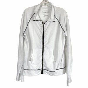 Free People Jacket White Tennis preppull PIckleball Large